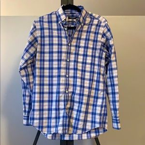 Nautica | Blue and White Checked Windowpane Shirt